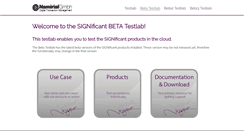 Desktop Screenshot of beta.testlab.xyzmo.com